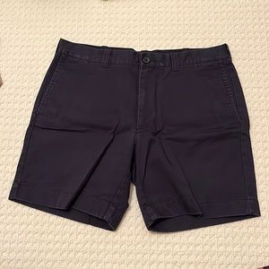 Men’s Navy Blue Khaki J. Crew 7” Shorts